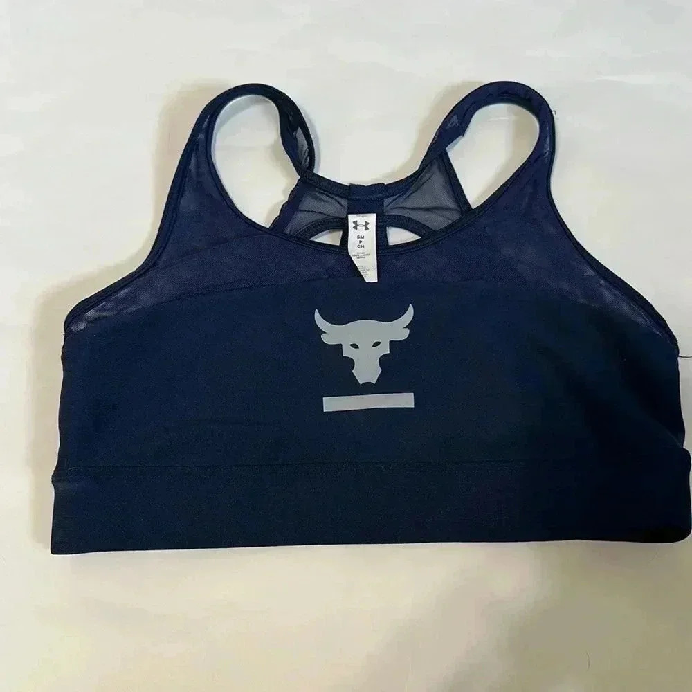 Under armour blue sports bra size small